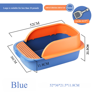 프리미엄 커버 고양이 쓰레기통 트리플 씰 Odorlock 시스템 이동식 상단 탄소 필터 높은 벽 안티 산란 디자인 낮은 항목 - Product Image 5