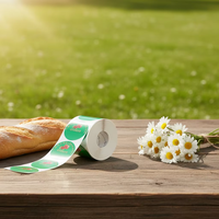 Étiquettes rondes adhésives en PVC recyclables, imperméables et à séchage rapide CZY pour supermarché, champignons, goji, œufs, soupes et assaisonnements