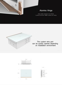 תיבת מולטימדיה מתכת C-R ממצה עם מודול שקע וטלוויזיה, נתב/מודם סוגר - Product Image 6