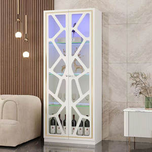 Gabinete de vino de vidrio de estilo europeo montado en la pared comedor <span class=keywords><strong>aparador</strong></span> almacenamiento decorativo hogar piso pantalla para sala de estar - Product Image 3