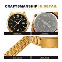 Jam Tangan Quartz SKMEI 2158 Angka Romawi untuk Pria Tali Baja Tahan Karat Tahan Air 30M Tampilan Kalender Tanggal Jam Tangan Pria