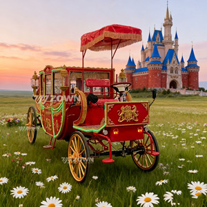 Luxury Classic Four-wheeled Creative Design Royal Carriage Electric Horse Carriage Electric Royal Horse Carriage - Product Image 4