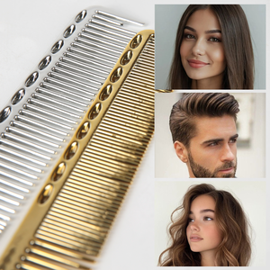 Spazio professionale in alluminio affusolato pettine per capelli da barbiere antistatico salone parrucchiere pettine taglio capelli - Product Image 2