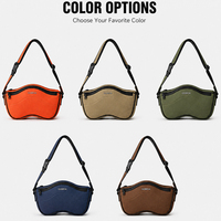 Sac bandoulière homme en néoprène et nylon, forme vague, avec logo personnalisé, boucle à dégagement rapide, OEM ODM disponible
