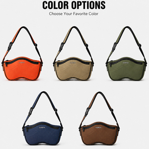 Borsa a <span class=keywords><strong>Tracolla</strong></span> da Uomo in Neoprene e Nylon a Forma d'Onda con Logo Personalizzato, Borsa a Spalla Curva con Fibbia a Sgancio Rapido, OEM ODM Disponibile - Product Image 6