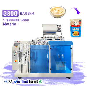 Máquina Automática para Empacar Bolsas de Alimentos a Precio de Fábrica, Máquina Multifuncional para Empacar Leche Condensada y Crema en Doypack de 80g - Product Image 1