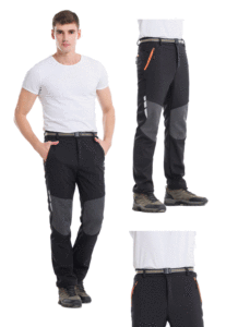 <span class=keywords><strong>Pantalon</strong></span> de randonnée extérieur léger et imperméable pour hommes, tissu en polyester de grande taille avec logo imprimé pour le camping - Product Image 2