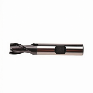 Hss Co Cutter Ta1414 TiAlN Coated 30 Degree Helix Short For Slots 2 Cutting Edges Weldon Shank - Product Image 2