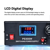 PS30SW Catu Daya Radio Ham 13.8V 30A Linear 220V AC ke 12V DC Radio CB Radio Mobil Stasiun Basis untuk DM4601 Proteksi Sirkuit Pendek
