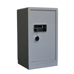 灰色银行家庭现金收纳柜电子锁单门安全保险箱