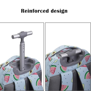 Green Small 35L Cute Lightweight Wheeled Roller 17 Inch <strong>Laptop</strong> Backpack <strong>Bag</strong> for <strong>Ladies</strong> Women with <strong>Wheels</strong> - Product Image 4