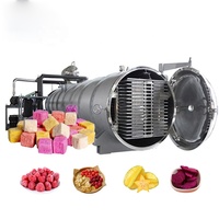 Huchuan industriële vriesdroogmachine voor voedselverwerking, grote capaciteit, SUS304 roestvrij staal, PLC-gestuurd, gasverwarming
