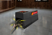 Piège à souris et à rats électronique haute tension - Capture multiple, écologique, triple protection, contrôle des animaux en intérieur, cuisine, utilisation estivale