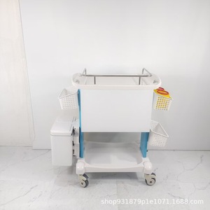 Carrito de Infusión Médico de ABS con 5 Cajones, Carro de Tratamiento por Goteo, para Administración de Medicamentos, Uso Hospitalario - Product Image 3