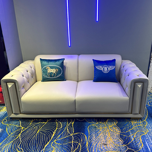 Canapé modulaire moderne pour discothèque, bar, hôtel, banquette <span class=keywords><strong>VIP</strong></span> avec éclairage LED, ensemble de bar commercial en acier inoxydable pour salon - Product Image 1