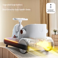 Voiture électrique pour enfants 6V avec télécommande, rotation à 360 degrés, jouet à conduire pour les tout-petits, garçons et filles, avec musique et lumières LED