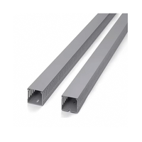 Gaine de câblage électrique en PVC à fentes ignifuge carrée grise PXC-2540