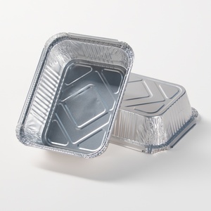 <span class=keywords><strong>Barquette</strong></span> jetable en aluminium de 850 ml de qualité alimentaire avec couvercle pour <span class=keywords><strong>barbecue</strong></span>, stockage alimentaire, vente en gros, plateau en aluminium à emporter - Product Image 6