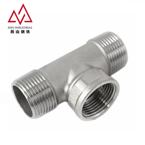 Giunto di Accoppiamento per Tubazioni Multispecifica in Acciaio Inossidabile, Raccordo a T Filettato Maschio-Femmina con Connessione Filettata Stabile - Product Image 3