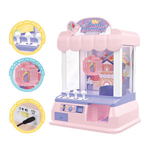 QS pas cher prix électronique réglable sons musique Mini jeu d'arcade 3 poupées 5 balles pince à griffe poupée Machine jouets pour garçons filles - Product Image 3