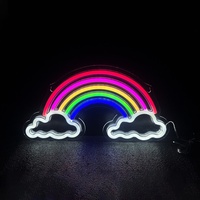 YN Panneau mural en acrylique blanc chaud avec éclairage RGB, Décoration murale LED en acrylique, Néon lumineux en plastique, Enseigne néon USB, Décoration murale LED néon