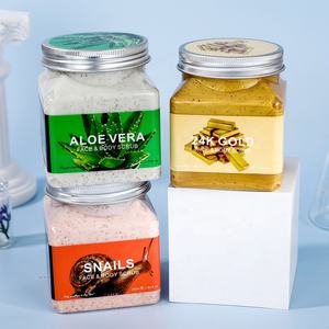 Exfoliante Facial y Corporal de Aloe Vera Orgánico Natural con Oro 24K, Miel y Carbón de Coco, Personalizado con Logotipo Privado OEM - Product Image 3