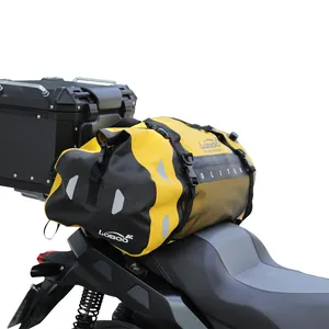 LOBOO 50L Motocentric High Capacity Waterproof Motorcycle Tail Bag Motorcycle Rear Seat Bag Bag