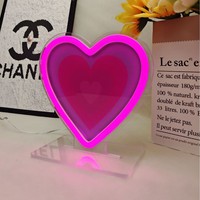 Lampe Néon LED Transfrontalière, Petite Veilleuse, Lampe d'Ambiance de Chevet, Décoration de Fêtes, Cadeau, Commerce International, Abstrait