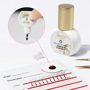 Quewel oil and water proof eyelash extensions glue faster drying eyelashes extension glue customization for lash application