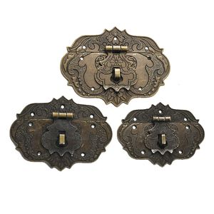 アンティーク真鍮色の金属製ジュエリーボックスロックラッチフックハスプ - Product Image 3