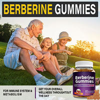 Complément de berbérine HCl végétalien en marque blanche OEM/ODM, Gummies de berbérine avec cannelle de Ceylan