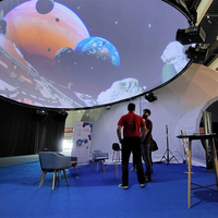 Écran de projection à 360 degrés, dôme de projection surround, affichage immersif 3D, pavillons de cinéma, écran de projection
