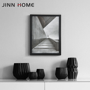 Jinn casa legno nero A4 cornice per la casa eco-friendly Logo personalizzato strizzacervelli cornice in legno <span class=keywords><strong>4</strong></span> colori - Product Image 6