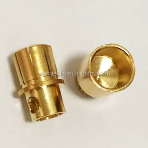 Kualitas tinggi kuningan berlapis emas 4mm 5.5mm 6mm 6.5mm 8mm peluru pisang konektor plug pin terminal Hubungi