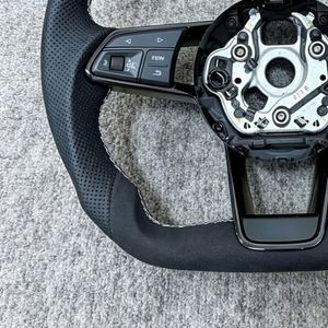 Volant sport en cuir perforé complet pour <span class=keywords><strong>Audi</strong></span> A3 8V A4 A5 A6 C6 A7 A8 C7 C8 A8 S3 <span class=keywords><strong>S4</strong></span> S5 S6 B8 Rs3 Rs5 Rs6 - Product Image 4