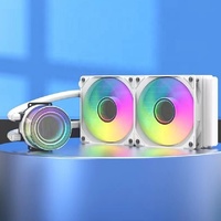 Enfriador de CPU para Juegos, Universal para Intel 115 1200 1366 1700 2011 2066 AMD AM4 AM5, Radiador con Bomba Líquida ARGB de 120 240 360 mm