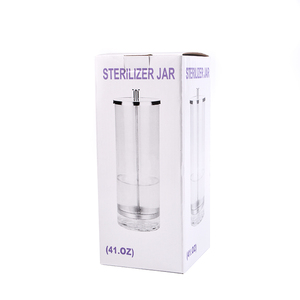 Manicure Disinfecting Glass Sterilizer Jar Nail Art <b>Tool</b> Salon Cleaner <b>Storage</b> Disinfection Container Holder <b>Tool</b> Tweezer <b>Box</b> - Product Image 6