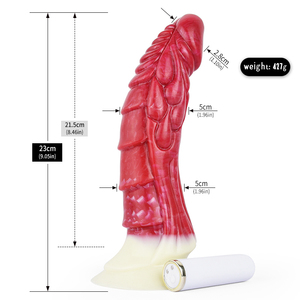 NNSX Dildo vibratore in Silicone vibratore pene forte stimolazione aliena Dildo vibrante arco piegatura Design pene per punto G - Product Image 6