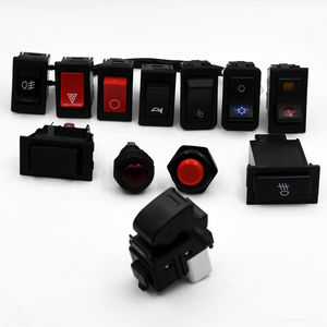 LN-014 Lock-livraison électrique ferme véhicule modification de voiture à bascule à bascule puissance onoff bouton normalement fermé momentanée corne interrupteur - Product Image 6