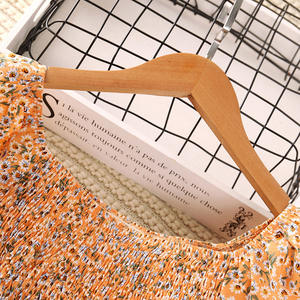 Vestido de Niña, Nuevo Modelo 2022, Estilo Extranjero, Verano, Estampado Floral Pequeño, Burbuja, Manga Corta, Falda de Gasa, Princesa, Ropa Infantil - Product Image 2