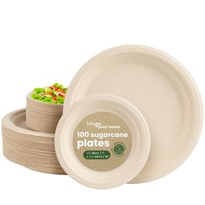 Plateaux alimentaires ronds jetables extra larges <span class=keywords><strong>de</strong></span> 14 pouces, robustes, pour écrevisses, homards, desserts, fruits <span class=keywords><strong>de</strong></span> <span class=keywords><strong>mer</strong></span>, grillades et fêtes - Product Image 2