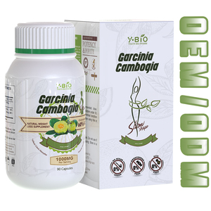 Kapsul Garcinia Cambogia Alami OEM&ODM 60% Asam Hidroksisitrat Pengatur Berat Badan Detoks untuk Membentuk Tubuh Stok Tersedia - Product Image 1