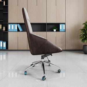 Hiện đại cao cấp sang trọng điều hành da ghế văn phòng điều chỉnh chiều cao cơ sở thép PU Vật liệu bọt-thoải mái cho - Product Image 6