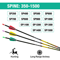 Flèches en fibre de carbone pure les plus vendues pour arcs classiques en acier, tiges imprimées 3K, spine en plastique 300-1000, 3.2mm/4.2mm/6.2mm pour le tir