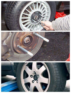 Goupille d'alignement de roue en acier inoxydable M14x1.5 / M12x1.25 - Outil de montage de pneus et de démontage de moyeu pour voitures allemandes (BMW, <span class=keywords><strong>Audi</strong></span>, VW) - Product Image 6