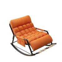 Fauteuil de massage inclinable pour adulte, pliable, avec structure métallique, pour la sieste, canapé paresseux, chaise à bascule, pour balcon et usage domestique, double usage loisirs