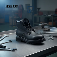 HY, Chaussures de sécurité S3 en cuir gaufré haut de gamme, très vendues, populaires en Jamaïque, avec semelle en caoutchouc Goodyear, bottes de travail HSB141