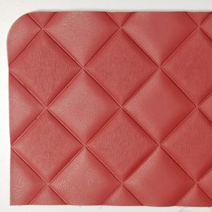 Bolsa acolchada perforada bordada de área grande, cuero de esponja Artificial Rexine de PVC bordado perforado para asiento de coche, suelo de coche - Product Image 5