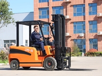 Nouveau chariot élévateur contrepoids électrique Heli 2 tonnes avec siège, pour entrepôt intérieur et construction, fourches de 1200 mm