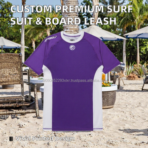 Ensemble de Laisse pour Planche de Surf SUP Unisexe Personnalisé, Premium, Écologique, en Spandex/Polyester, Design Sans Manches, Impression Numérique sur le Devant - Product Image 2